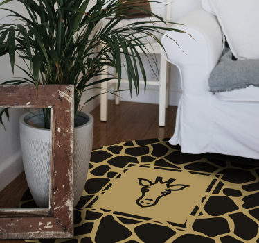 Covor cu imprimeu animal imprimat girafa - TenStickers