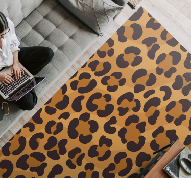 Covor cu imprimeu animal piele jaguar - TenStickers