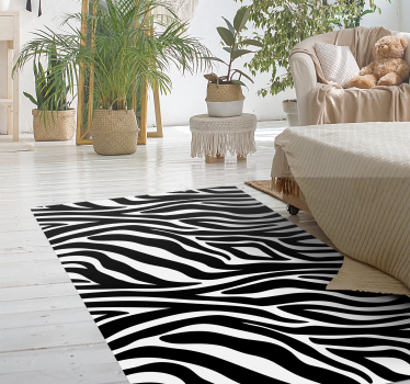 Covor cu imprimeu animal zebra print - TenStickers