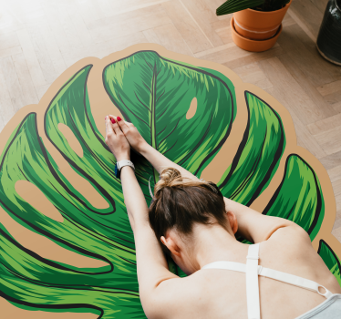 Covor de flori monstera lasă formă - TenStickers