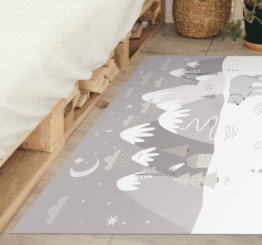 Covor de munte nordic gri - TenStickers