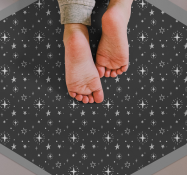 Covor de stele pentru copii gri spălat - TenStickers