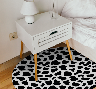 Covor de vinil cu imprimeu animal vaci negre - TenStickers