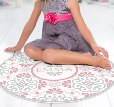 Covor de vinil cu nome mandala personalizata - TenStickers