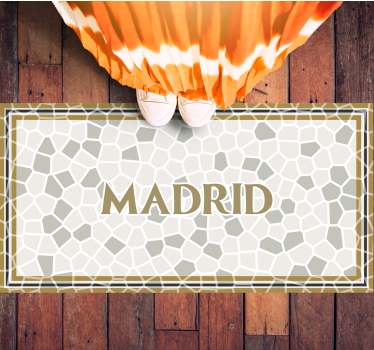 Covor de vinil cu nome model geometric madrid - TenStickers
