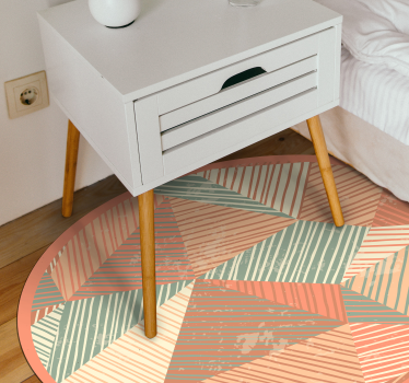 Covor de vinil de arta moderna forme geometrice - TenStickers