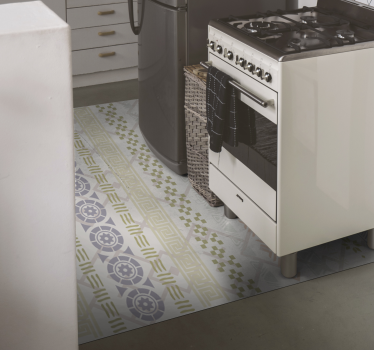 Covor de vinil pentru bucătărie model geometric - TenStickers