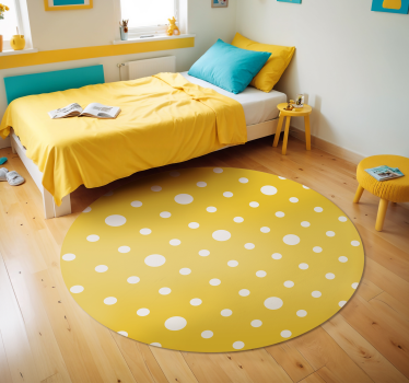 Covor de vinil galben buline - TenStickers