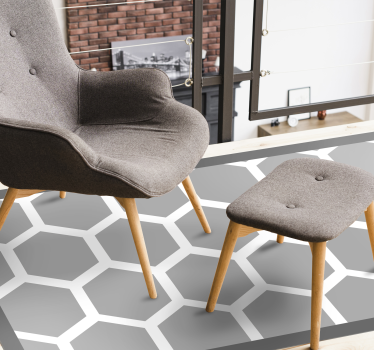 Covor de vinil geometric configurație hexagonală - TenStickers
