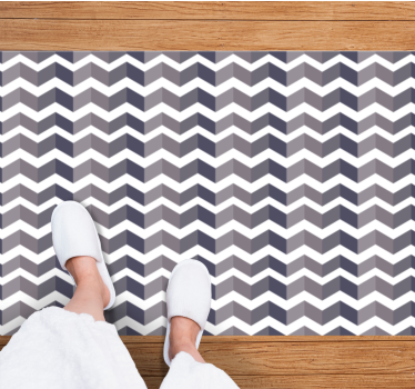 Covor de vinil geometric eleganță în modelul Chevron - TenStickers