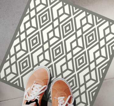 Covor de vinil geometric emblemă cu diamant - TenStickers