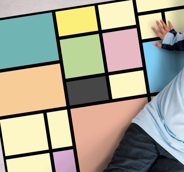 Covor de vinil geometric geometrie vibrantă - TenStickers