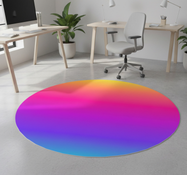 Covor de vinil geometric gradient fluid colorat - TenStickers