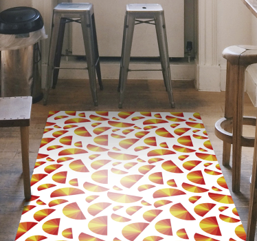 Covor de vinil geometric matrice de motive circulare - TenStickers