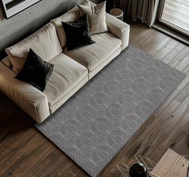 Covor de vinil geometric model geometric gri - TenStickers