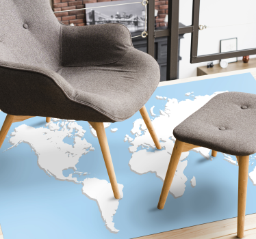 Covor de vinil harta lumii hartă globală - TenStickers