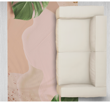 Covor de vinil hol fard de obraz cu frunze tropicale - TenStickers
