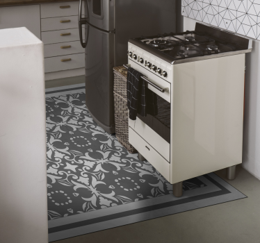 Covor de vinil pentru bucătărie design plăci victoriene - TenStickers