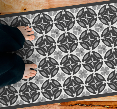 Covor de vinil marmura motiv monocrom sofisticat - TenStickers