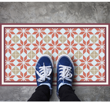 Covor vinil efect de țiglă element geometric - TenStickers