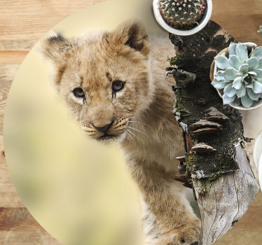 Covor de vinil pentru animale leu drăguț - TenStickers