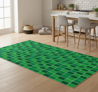 Covor de vinil pentru bucătărie cărămidă verde - TenStickers