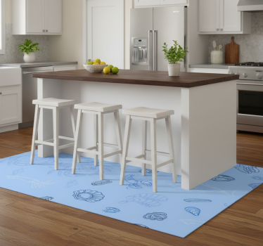 Covor de vinil pentru bucătărie cu model de fructe de mare - TenStickers