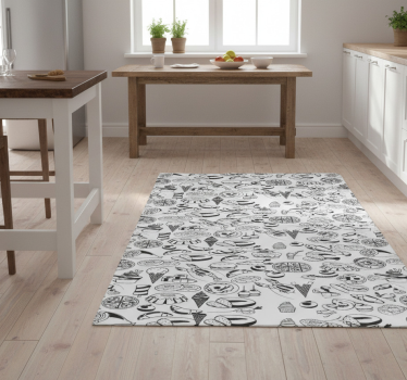 Covor de vinil pentru bucătărie cu motive alimentare - TenStickers