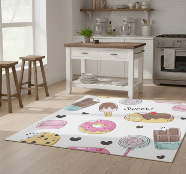 Covor de vinil pentru bucătărie deserturi delicioase - TenStickers