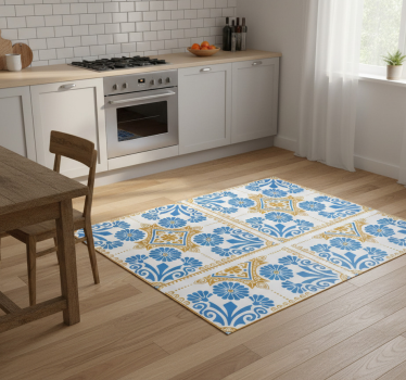 Covor de vinil pentru bucătărie design gresie marocană - TenStickers