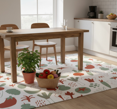 Covor de vinil pentru bucătărie legume colorate - TenStickers