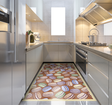 Covor de vinil pentru bucatarie macarons covoare contemporane - TenStickers
