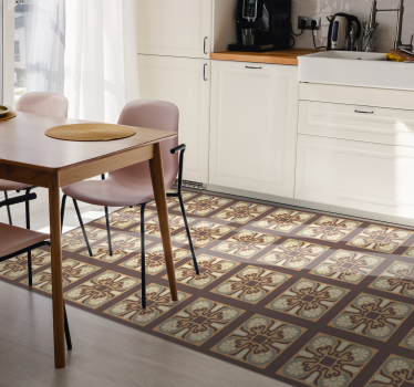 Covor de vinil pentru bucătărie model de plăci ceramice - TenStickers