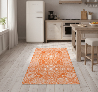 Covor de vinil pentru bucătărie model paisley - TenStickers