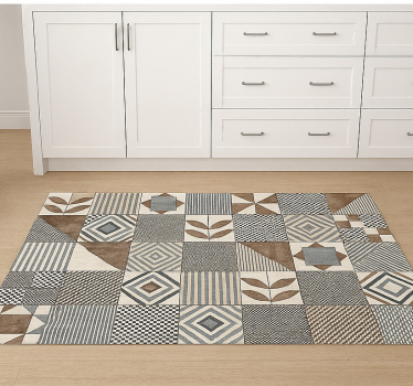 Covor de vinil pentru bucătărie natură geometrică abstractă - TenStickers