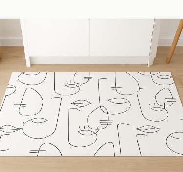 Covor de vinil pentru bucătărie părți abstracte de față - TenStickers