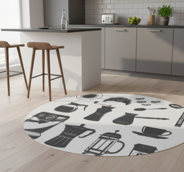 Covor de vinil pentru bucătărie set de cafea - TenStickers