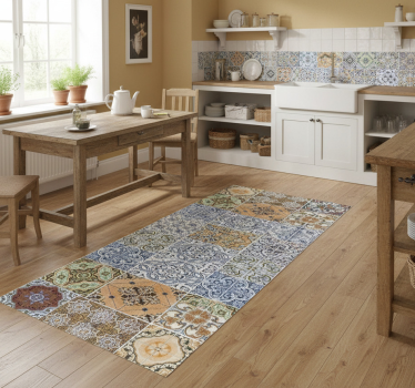 Covor de vinil pentru bucătărie stil mediteranean eclectic - TenStickers
