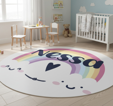 Covor de vinil pentru copii curcubeu personalizat - TenStickers
