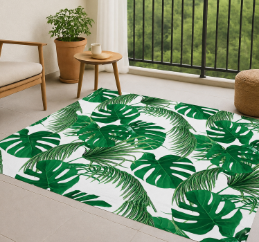 Covor de vinil pentru exterior design cu frunze tropicale - TenStickers