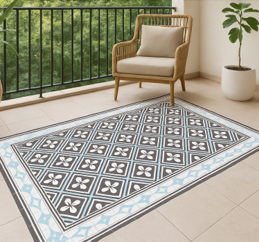 Covor de vinil pentru exterior design geometric al plăcilor - TenStickers