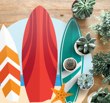 Covor de vinil pentru exterior trio de plăci de surf - TenStickers
