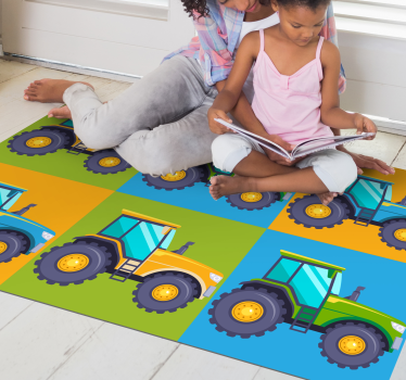 Covor de vinil pentru plăci de tractor multicolor - TenStickers