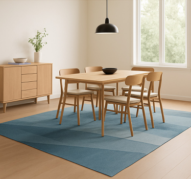 Covor de vinil pentru sala de mese gradient geometric abstract - TenStickers