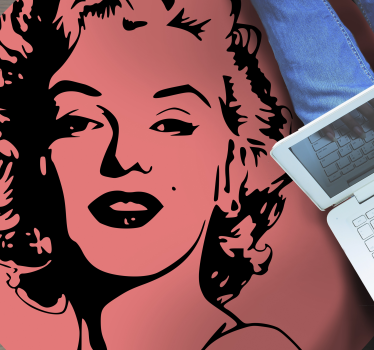 Covor de vinil retro portret marilyn monroe - TenStickers