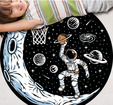 Covor de vinil stele scufundare astronaută - TenStickers