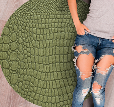 Covor vinil print animalier piele naturală de crocodil - TenStickers