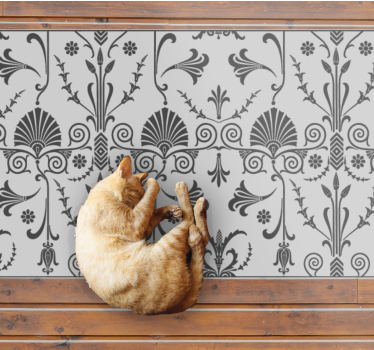 Covor vinil modern model decorativ floral - TenStickers