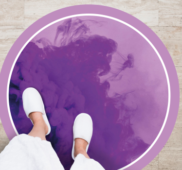 Covoruri vinil rotund vârtej violet abstract - TenStickers