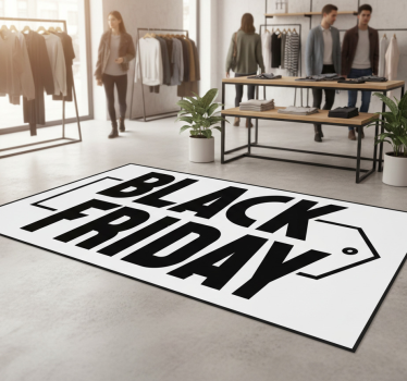 Covor din vinil de black friday font cursiv modern - TenStickers